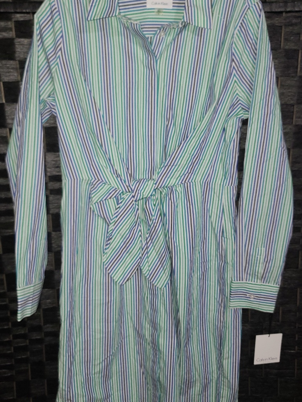 Calvin Klein shirt dress size 8 NWT